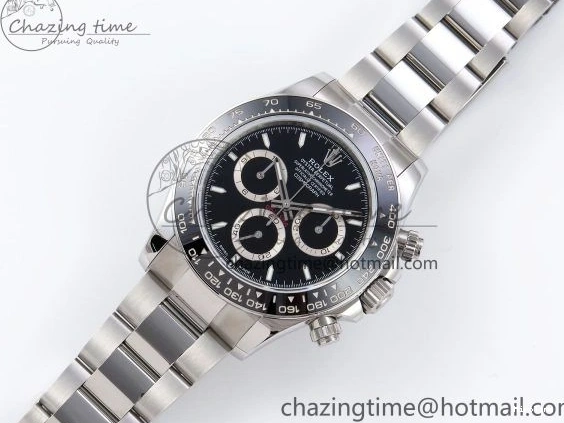 MiroTime 0422 Daytona 126500 QF 1:1 Best Edition 904L Steel Black Dial on SS Braclet SH4131 V ZeroBulk 1296